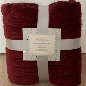 Cotton Velvet Coverlet and shams